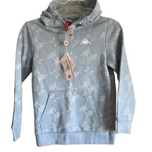 Youth Kappa Light Blue Hoodie Size large (10Y) NWT
